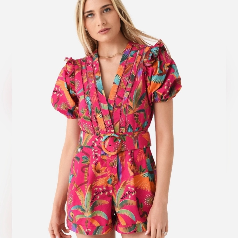 FARM Rio Pink Tropical Jumpsuit